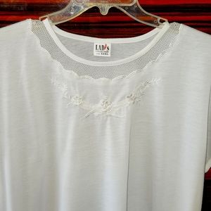 Plus Size white top / blouse / tshirt